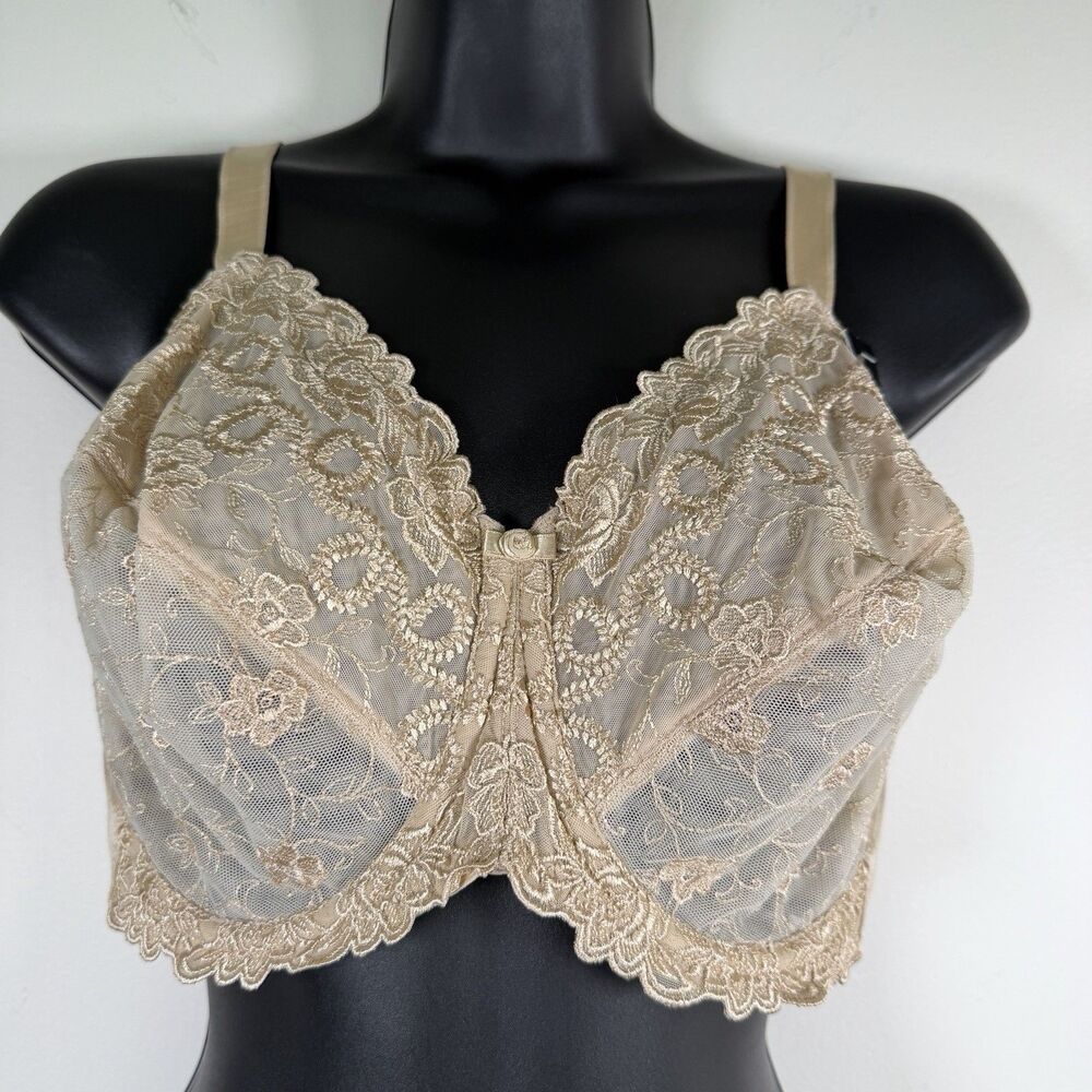 Wacoal Women's 38DD Renaissance Lace Rose Underwire Bra 85720 Nude NEW